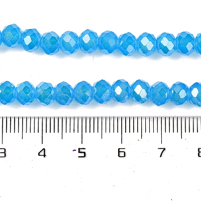 Baking Electroplate Glass Beads Strands DGLA-A039-J6MM-B12-1