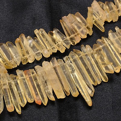 Dyed Natural Quartz Crystal Nuggets Graduated Beads Strands G-F214-19A-1
