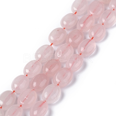 Natural Rose Quartz Beads Strands G-Z006-A25-1