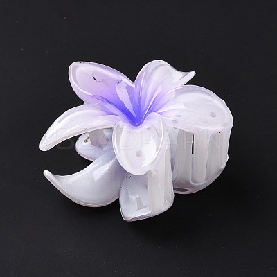 Plastic Claw Hair Clips OHAR-P020-08D-1