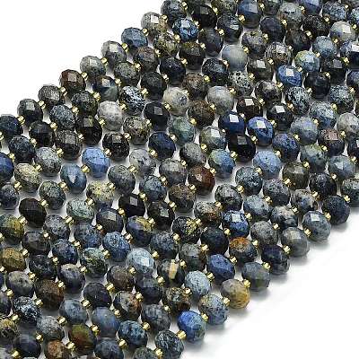 Natural Dumortierite Beads Strands G-P573-A47-01-1