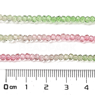 Transparent Painted Glass Beads Strands DGLA-A034-T2mm-A18-1