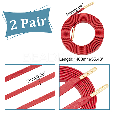 Imitation Leather Shoe Laces FIND-WH0110-387D-1