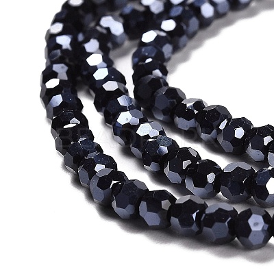 Electroplate Opaque Glass Beads Strands LS-EGLA-A035-P3mm-A18-1