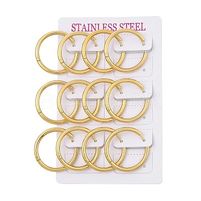PVD Vacuum Plating 304 Stainless Steel Huggie Hoop Earrings for Women EJEW-F280-07H-G-1