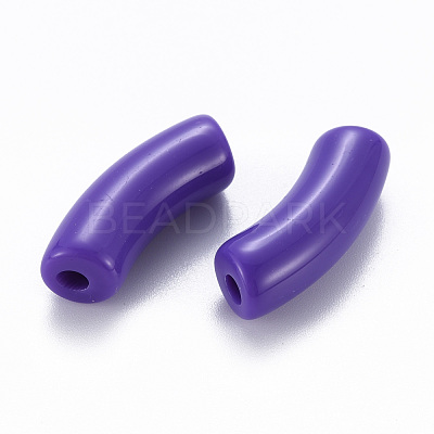 Opaque Acrylic Beads MACR-S372-001B-S017-1