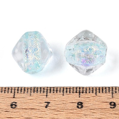 Handmade Foil Glass Beads Strands FOIL-N033-01C-1