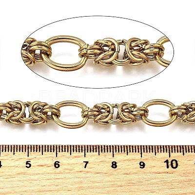 Ion Plating(IP) 304 Stainless Steel knot with Oval Link Chains CHS-S012-06G-1