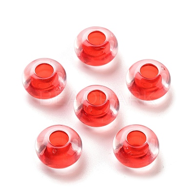 Transparent Acrylic European Beads X-TACR-P009-C01-1