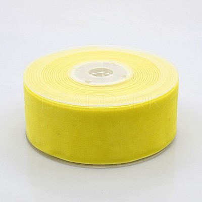 Polyester Velvet Ribbon for Gift Packing and Festival Decoration SRIB-M001-38mm-640-1
