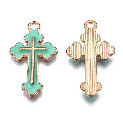 Alloy Enamel Pendants ENAM-S121-059E-1