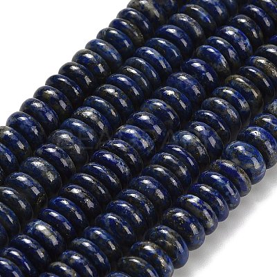 Natural Lapis Lazuli Beads Strands G-H329-B01-6x10mm-1
