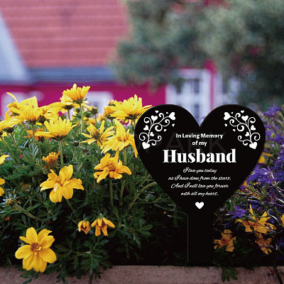 Acrylic Garden Stake AJEW-WH0365-008-1
