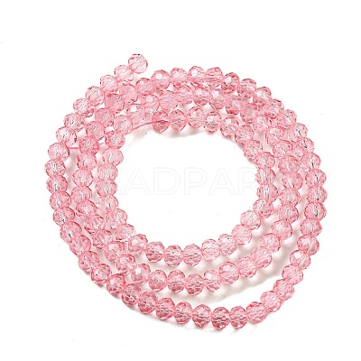 Transparent Baking Paint Glass Beads Strands DGLA-A034-T4mm-D08-1