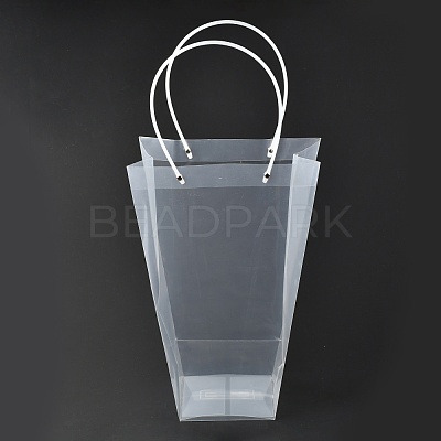 Valentine's Day Trapezoid PP Plastic Gift Bags ABAG-L015-01D-1