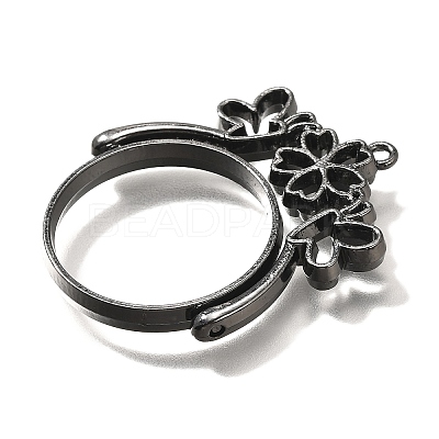 Alloy Open Back Bezel Pendants PALLOY-I223-02B-1