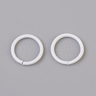 Spray Painted Iron Open Jump Rings IFIN-F149-B16-1
