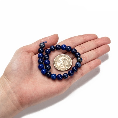 Natural Lapis Lazuli Beads Strands X-G-G087-8mm-1