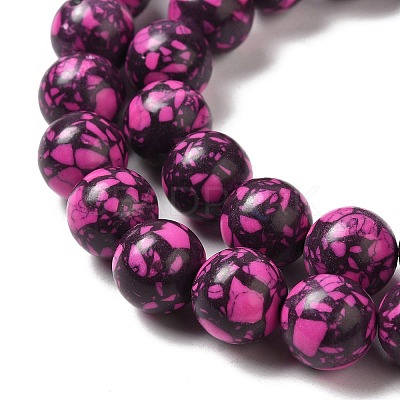 Synthetic Gemstone Dyed Beads Strands G-P507-03B-11-1