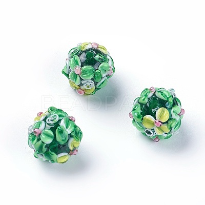 Handmade Bumpy Lampwork Beads LS-LAMP-E021-07E-1