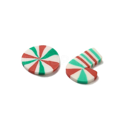 Christmas Theme Handmade Polymer Clay Cabochons X-CLAY-F005-03-1