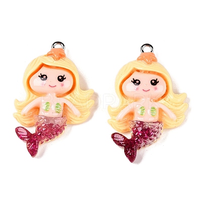 Opaque Resin Pendants RESI-D055-036P-1