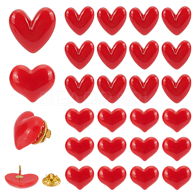 24Pcs 2 Styles Resin Pins JEWB-ME0001-31-1