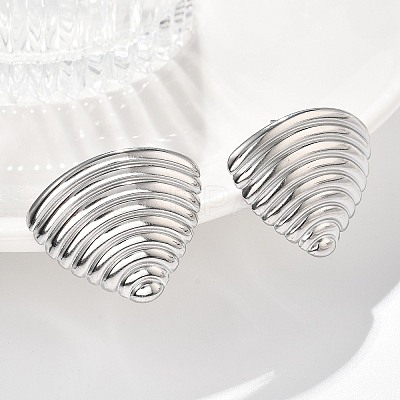 304 Stainless Steel Studs Earrings for Women LS-EJEW-K306-22P-1