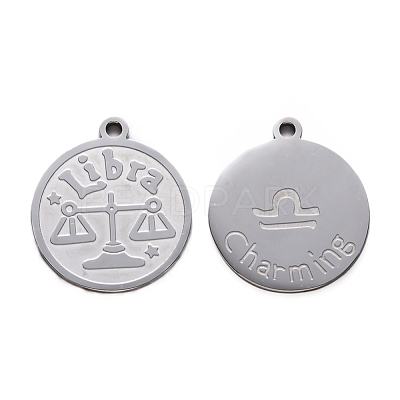 Non-Tarnish 201 Stainless Steel Pendants STAS-R106-03-1