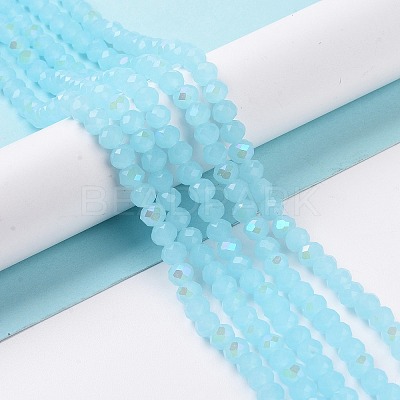Electroplate Glass Beads Strands EGLA-A034-J4mm-L06-1