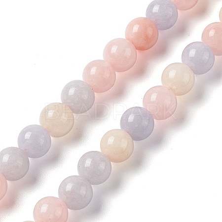 Natural White Jade Imitation Morganite Beads Strands G-I334-04A-1