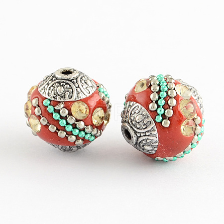 Handmade Indonesia Beads IPDL-R437-02-1