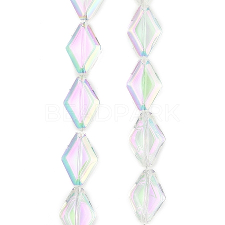 Electroplate Glass Beads Strands EGLA-B010-01A-HR01-1