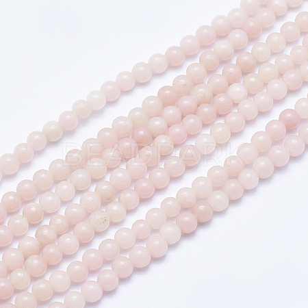 Natural Pink Opal Beads Strands G-E444-28-4mm-1