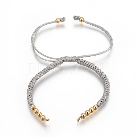Nylon Cord Braided Bead Bracelets Making BJEW-F360-F03-1