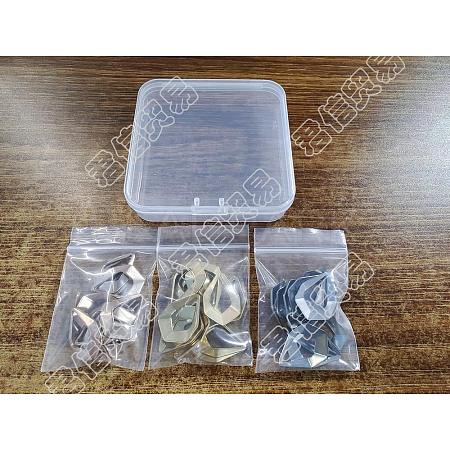 DICOSMETIC 36Pcs 3 Color Ion Plating(IP) 304 Stainless Steel Open Pendants STAS-DC0005-91-1