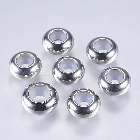 201 Stainless Steel Beads X-STAS-F145-06P-G-1
