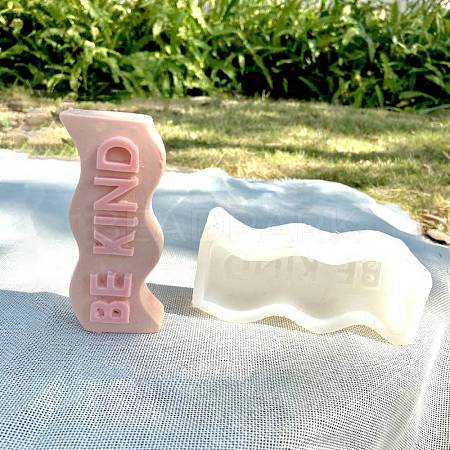 Wavy Letter Silicone Candle Mold DIY-Z015-02-1