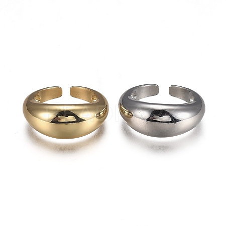 Brass Cuff Rings RJEW-H538-18-1