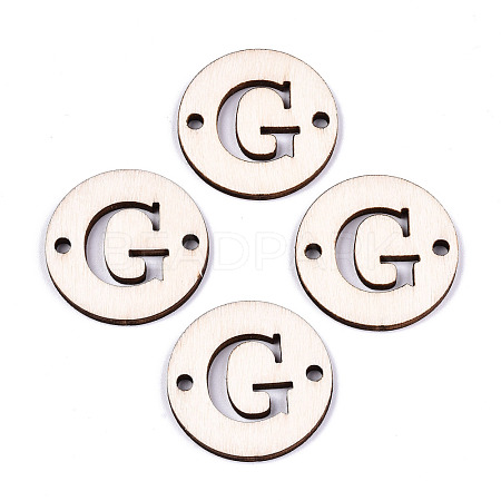 Unfinished Natural Poplar Wood Links Connectors WOOD-S045-140B-01G-1