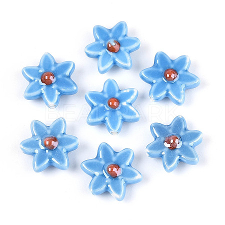 Handmade Porcelain Beads PORC-N008-10B-01-1