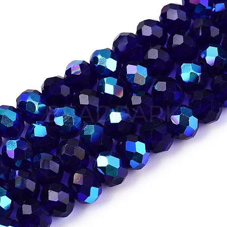 Electroplate Glass Beads Strands LS-EGLA-A044-T6mm-L06-1