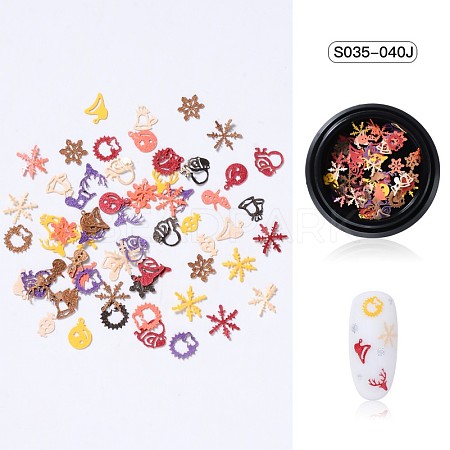 Christmas Theme Paper Nail Decals Art Patch MRMJ-S035-040J-1