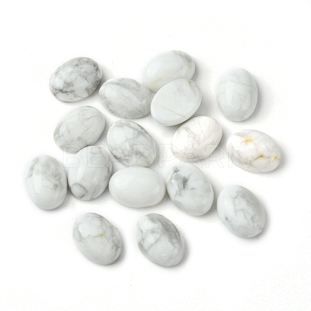 Natural Howlite Cabochons G-A094-01B-60-1