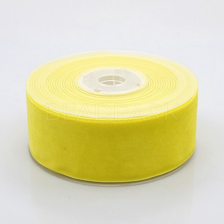 Polyester Velvet Ribbon for Gift Packing and Festival Decoration SRIB-M001-38mm-640-1