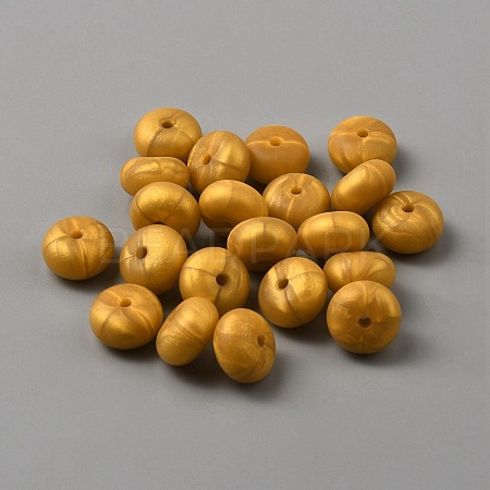 Flat Round Food Grade Eco-Friendly Silicone Beads LS-SIL-WH0020-17A-03-1