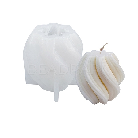 DIY Twist-shaped Candle Making Silicone Molds LS-DIY-D057-08-1