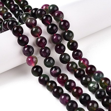 Dyed Natural White Jade Beads Strands G-T138-10mm-210-3-1