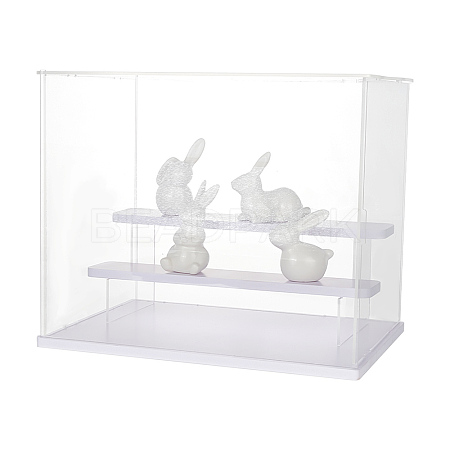 Transparent Plastic Minifigures Display Case ODIS-WH0025-142B-1