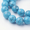 Synthetic Turquoise Bead Strands G-G735-13-12mm-3